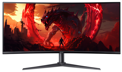 34'' ACER Nitro XZ342CUV3bmiiphx,ZeroFrame,Curved 1500R Black,21:9,VA,3440x1440,1ms,400cd,180Hz,2xHDMI(2.0)+1xDP(1.4)+SPK+Audio out,Spe (UM.CX2EE.305)